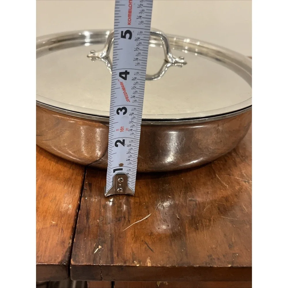 ALL CLAD STAINLESS STEEL SAUTE FRYING PAN AND LID 11